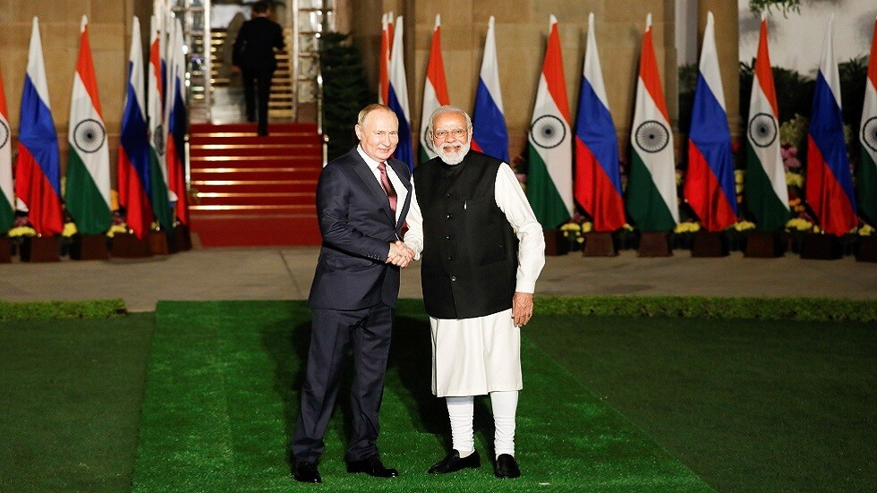 بوتين لمودي: روسيا تنظر إلى الهند باعتبارها قوة عظمى بشعب صديق
