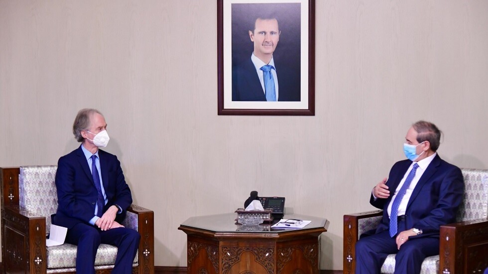 سوريا.. المقداد يبحث مع بيدرسون اللجنة الدستورية