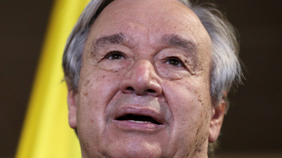 وصول الأمين العام للأمم المتحدة أنطونيو غويتيريش إلى بيروت