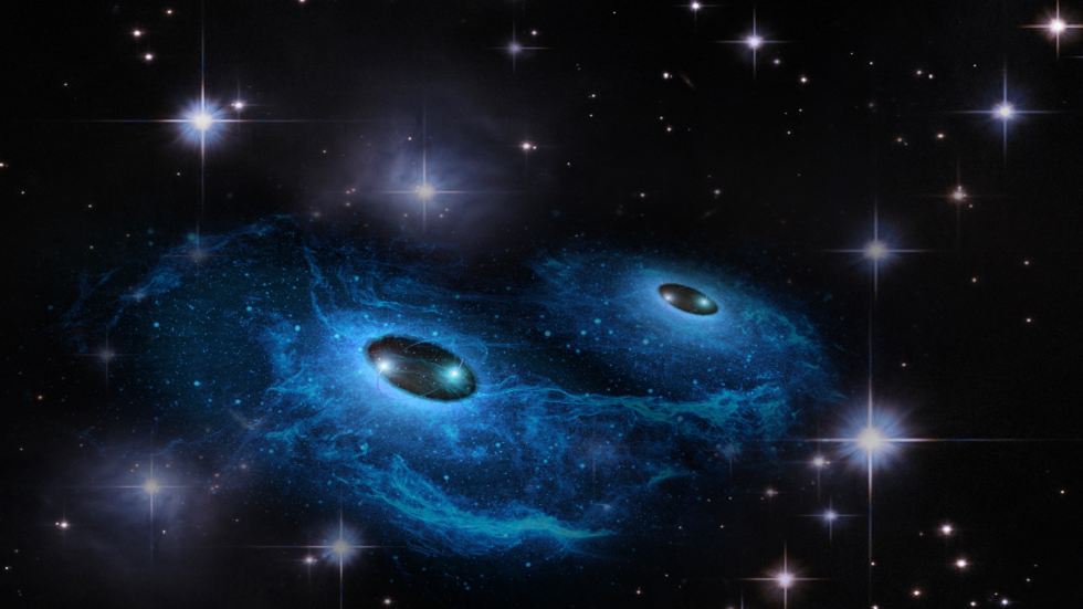 العثور على أقرب زوج من الثقوب السوداء الهائلة المكتشفة على الإطلاق!