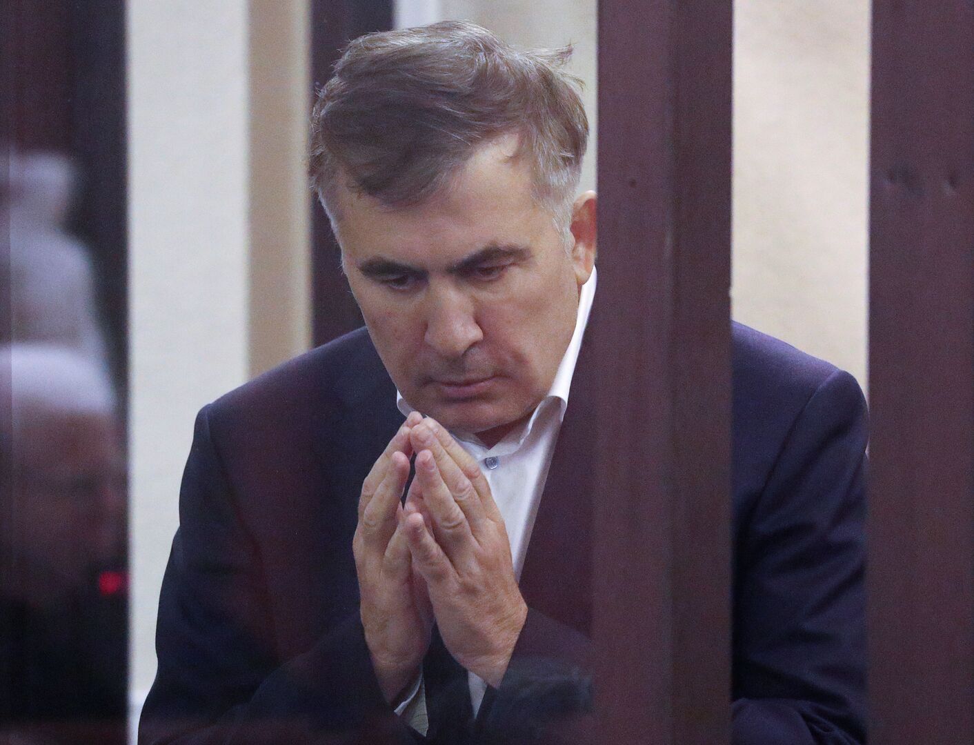 ساكاشفيلي يتخلف عن حضور محاكمته لأسباب صحية