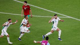شاهد.. بلايلي يثير ذعر الجماهير الجزائرية بعد مباراة المغرب