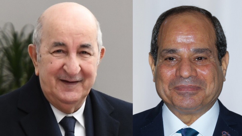 الرئيس المصري يستقبل نظيره الجزائري في مطار القاهرة