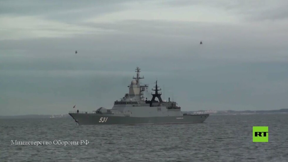 بالفيديو.. السفن الحربية الروسية تغادر ميناء بالتييسك غرب روسيا للمشاركة في مناورات واسعة النطاق