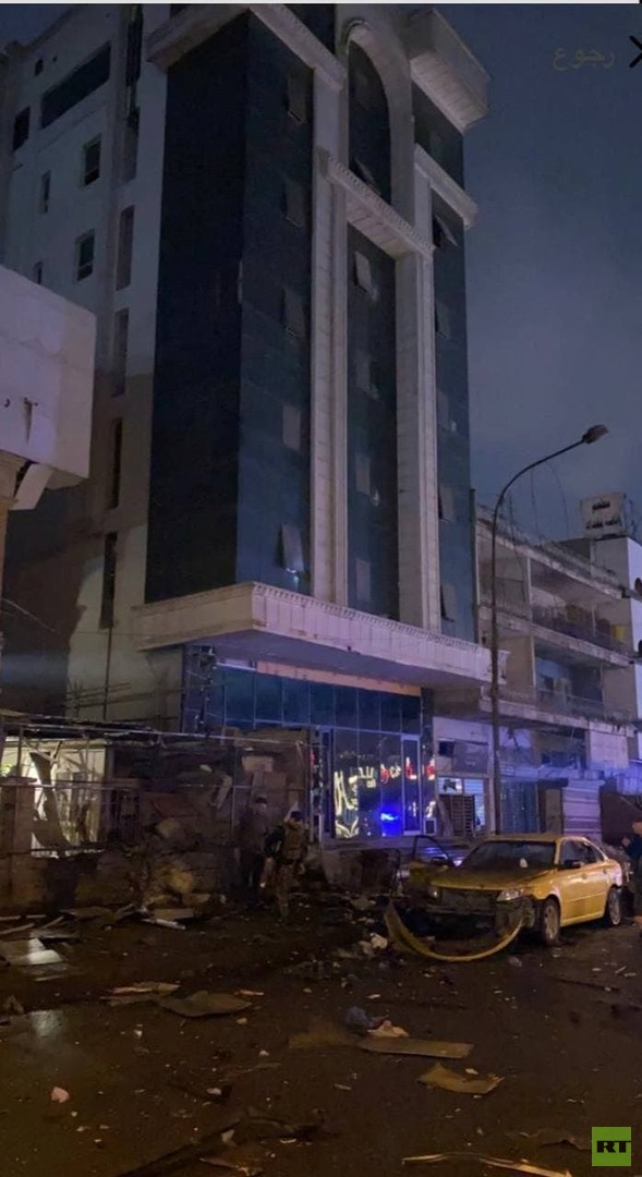 مراسلنا: إصابة شخصين بانفجارين استهدفا مصرفين في العاصمة بغداد (صور + فيديو)