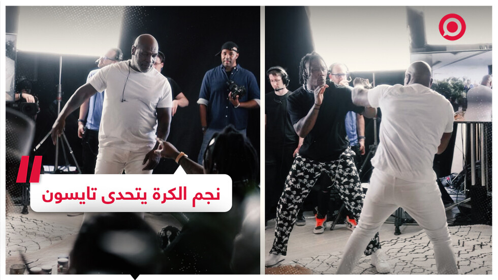 نجم كرة القدم يتحدى مايك تايسون بفنيات الملاكمة