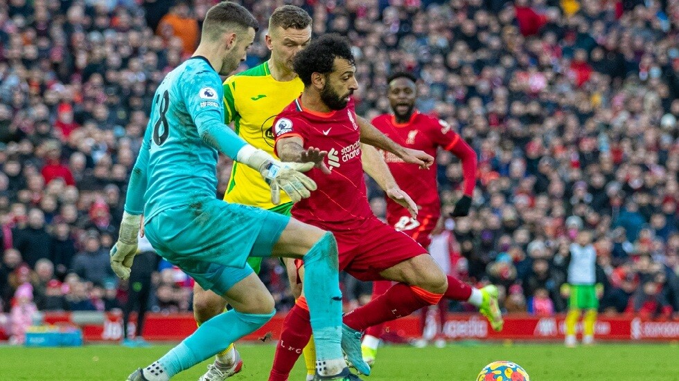 بالفيديو.. ليفربول يتغنى بهدف صلاح 