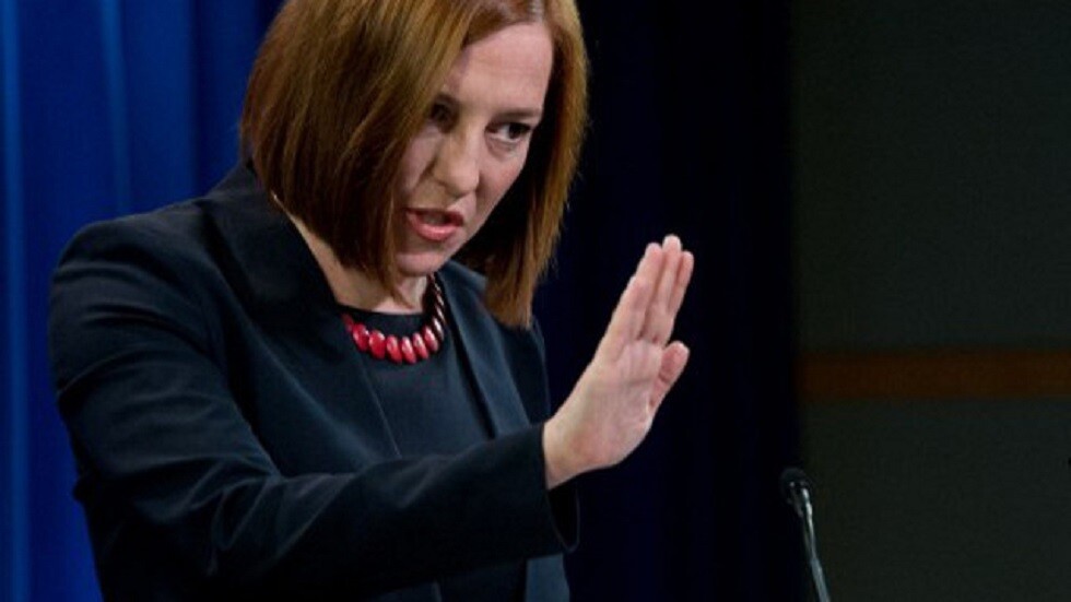 بساكي تمتنع عن الرد حول ما إذا كانت واشنطن ستنقذ زيلينسكي