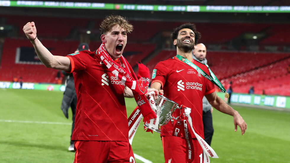 صلاح يعلق بكلمتين على تتويجه بكأس الرابطة مع ليفربول