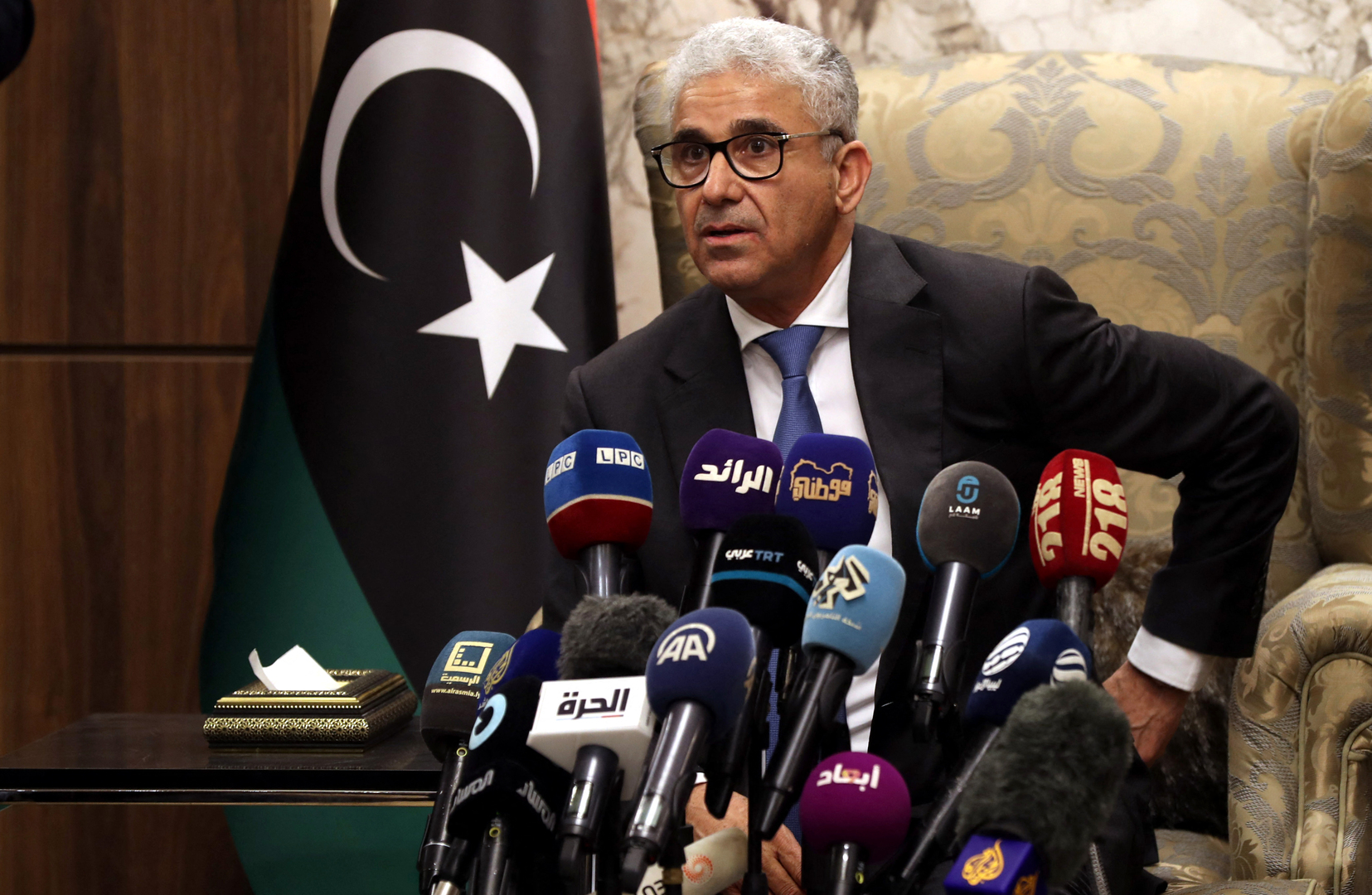 ريس الوزراء الليبي المكلف يستبعد أي صدام مع السلطة الحالية