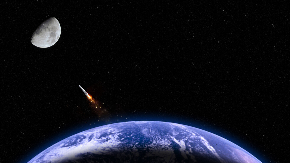 القمر بانتظار اصطدام صاروخ مجهول الهوية يزن 3 أطنان على سطحه بسرعة 9300 كيلومتر/ الساعة