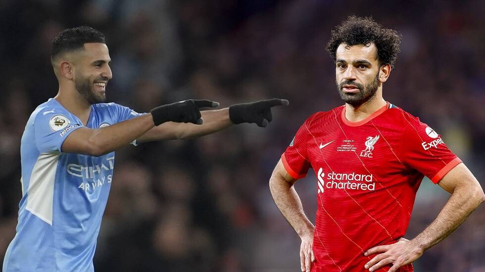 رياض محرز يطارد محمد صلاح في ترتيب هدافي الدوري الإنجليزي