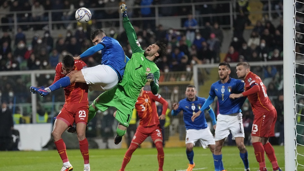 إيطاليا خارج مونديال قطر بعد خسارتها المفاجئة أمام مقدونيا الشمالية في الملحق الأوروبي