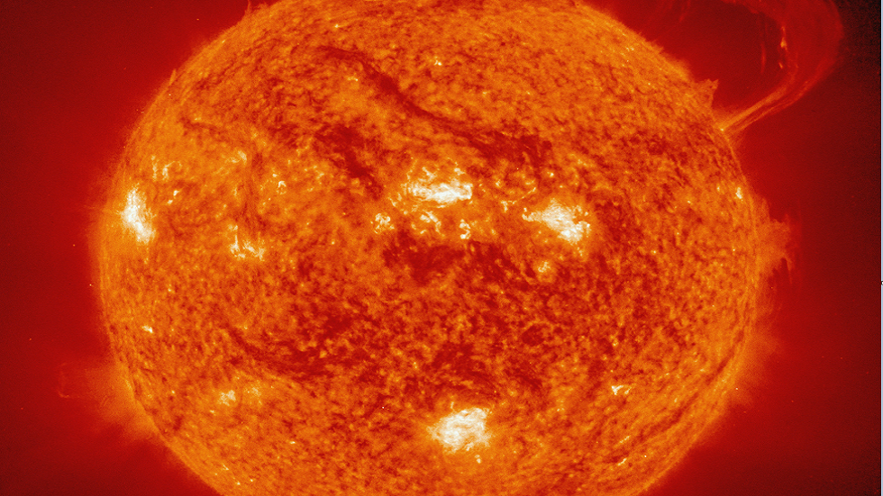 انفجار بقعة شمسية 