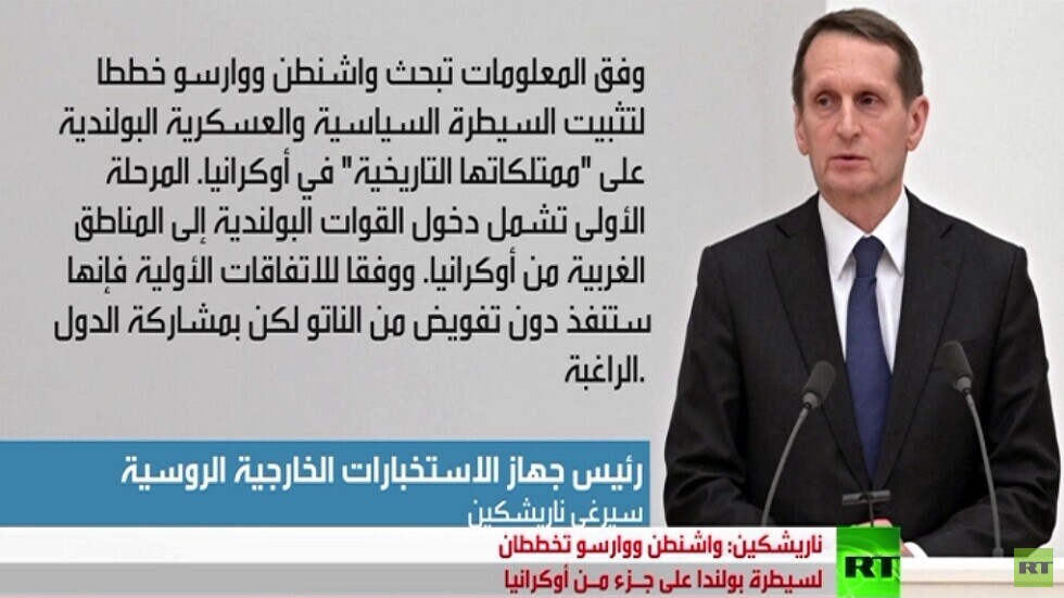 موسكو: خطة لوارسو لاقتطاع جزء من أوكرانيا