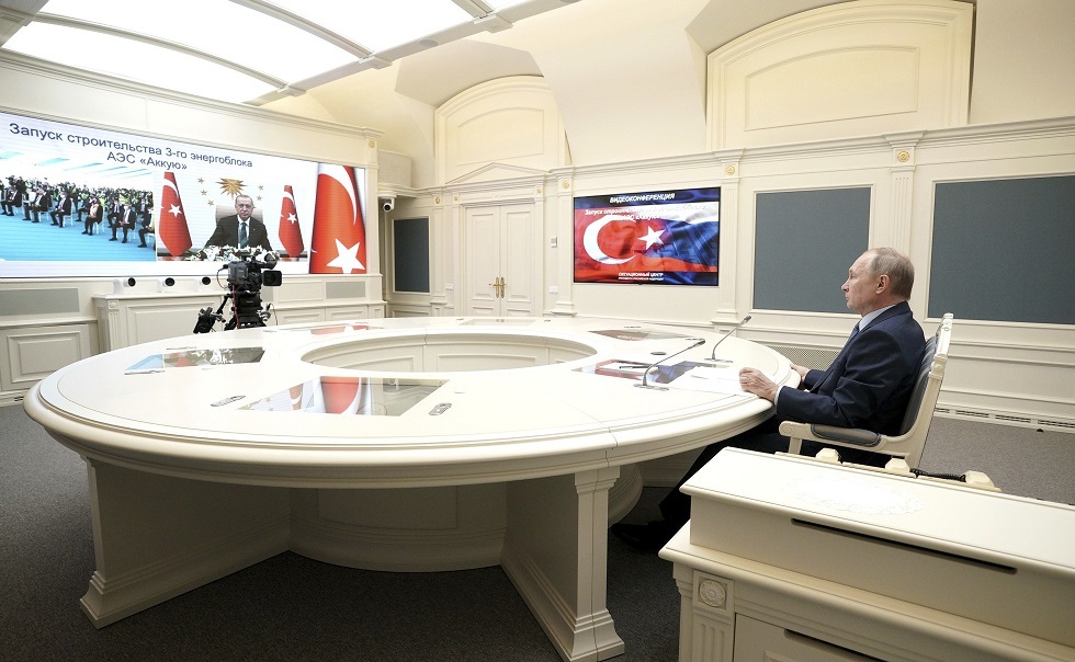 بوتين وأردوغان يبحثان سير المفاوضات الروسية الأوكرانية وإمكانية تنظيم لقاء مع زيلينسكي
