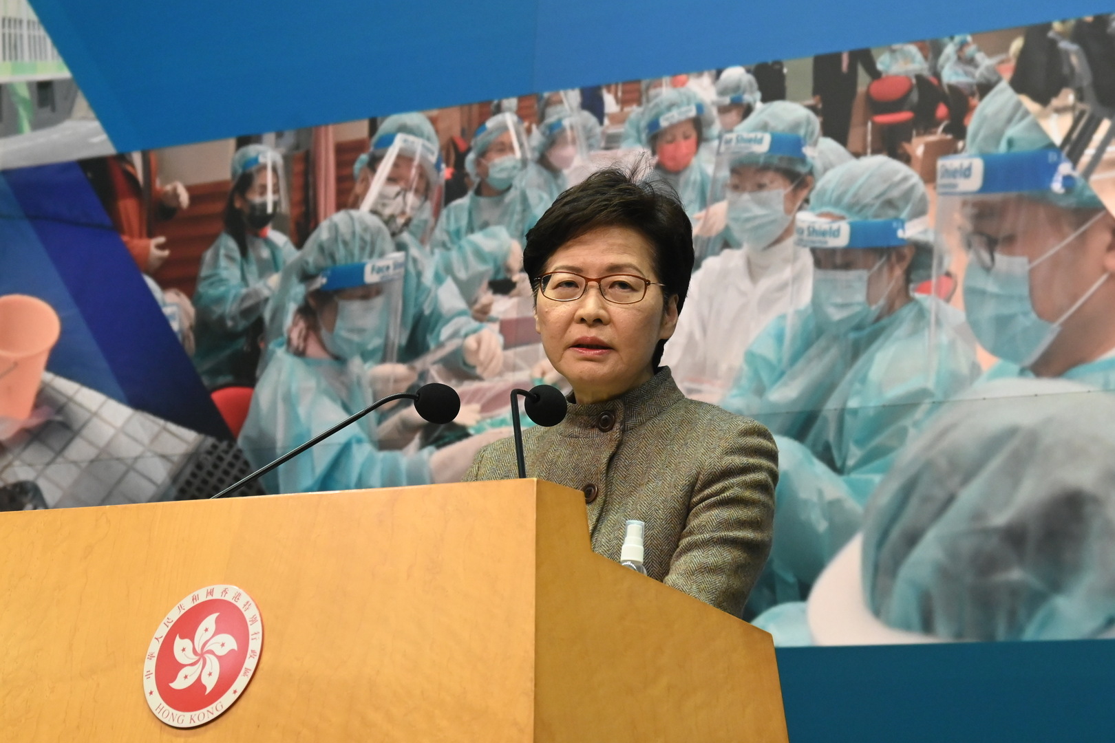 زعيمة هونغ كونغ: لن أترشح لولاية ثانية