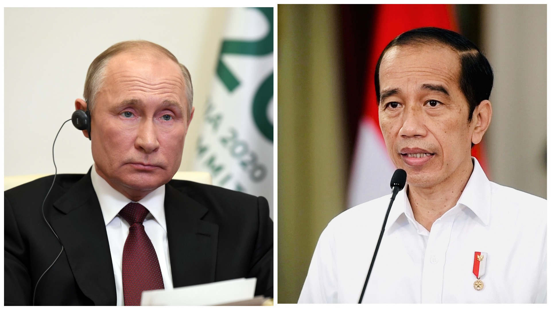 بوتين يبحث مع رئيس إندونيسيا أنشطة G20 والوضع في أوكرانيا