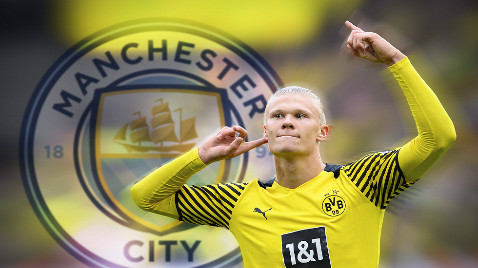 هل يتوج أخيرا بدوري الأبطال.. تشكيلة "السيتي" حال تعاقده مع هالاند وبوغبا