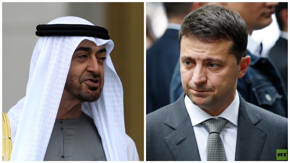 زيلينسكي يدعو محمد بن زايد للمشاركة في إعادة إعمار أوكرانيا