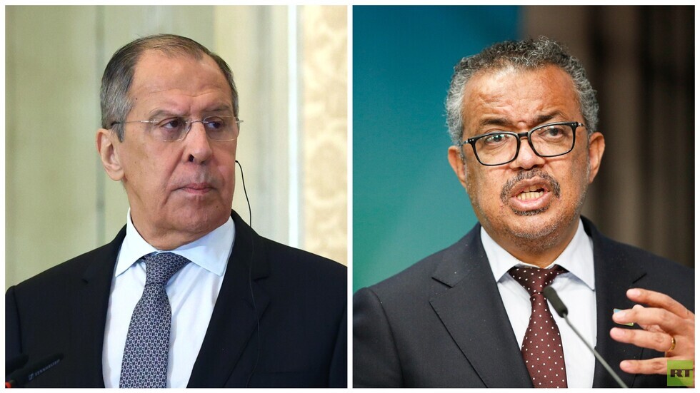 لافروف يحذر مدير "الصحة العالمية" من خطورة أي "قرارات مسيسة"