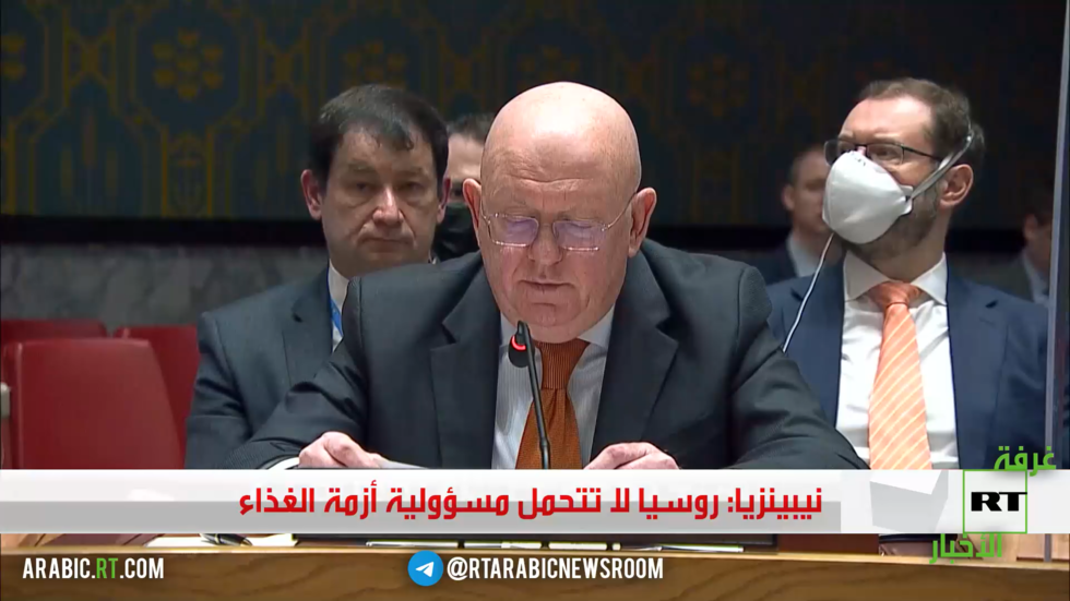 نيبينزيا: روسيا لا تتحمل مسؤولية أزمة الغذاء