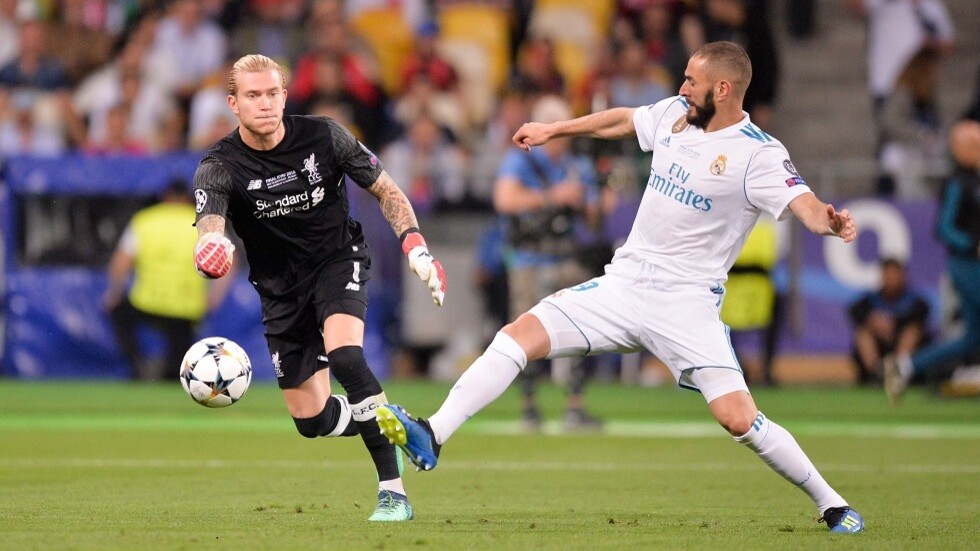 شاهد.. أهداف نهائي 2018 و"كوارث" كاريوس حارس مرمى ليفربول