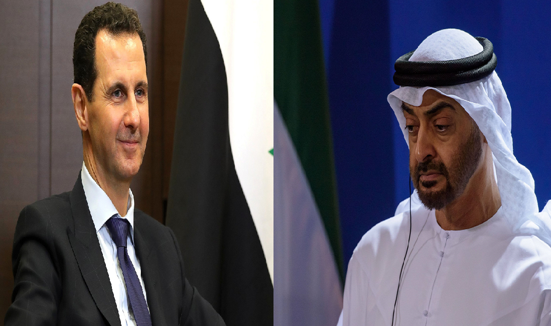 الرئيس السوري وولي عهد أبو ظبي يتبادلان التهاني بحلول عيد الفطر
