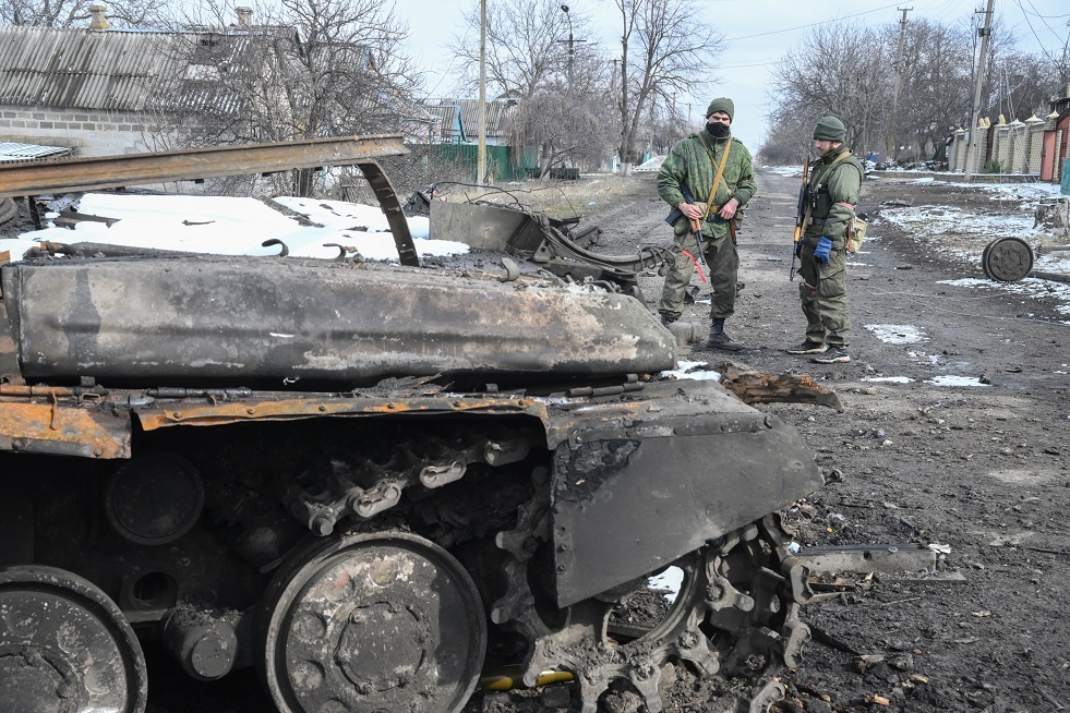 الجيش الروسي يحصار مجموعة كبيرة من العسكري الأوكران قرب ليسيتشانسك