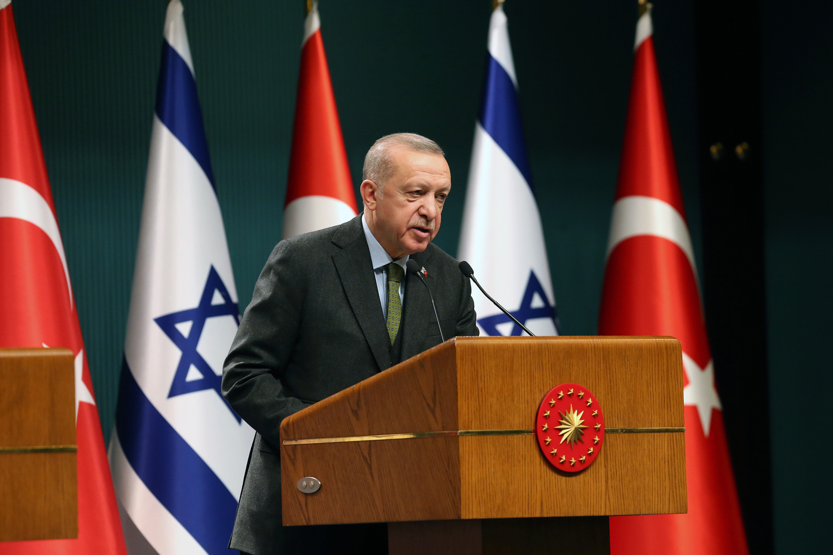 أردوغان: إسرائيل أكدت استعدادها للتعاون مع تركيا في مجال الغاز الطبيعي