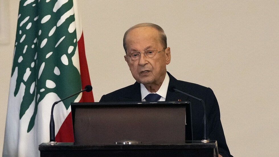 الرئيس اللبناني: أي نشاط إسرائيلي بالمنطقة المتنازع عليها بحريا يشكل عملا عدائيا