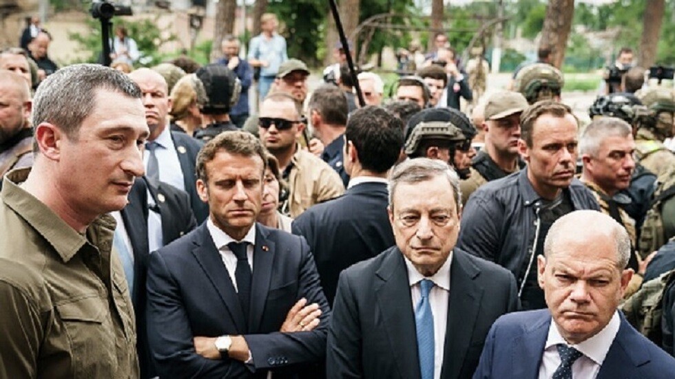 صحيفة تكشف عن الهدف الحقيقي لزيارة الزعماء الأوروبيين إلى أوكرانيا