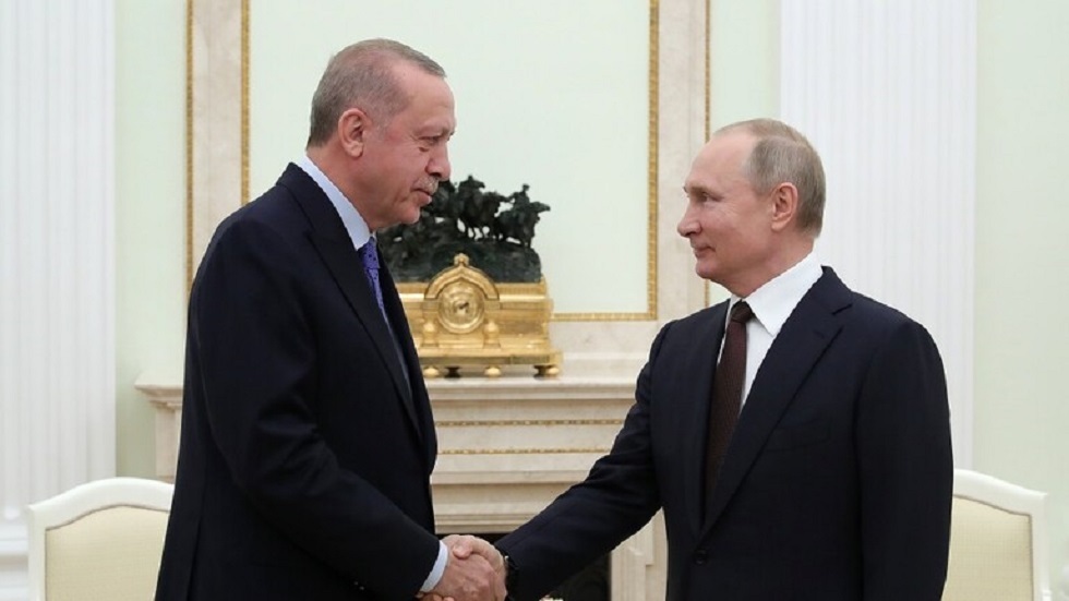 بوتين وأردوغان يتفقان على انضمام أنقرة لجهود تطهير الموانئ الأوكرانية من الألغام