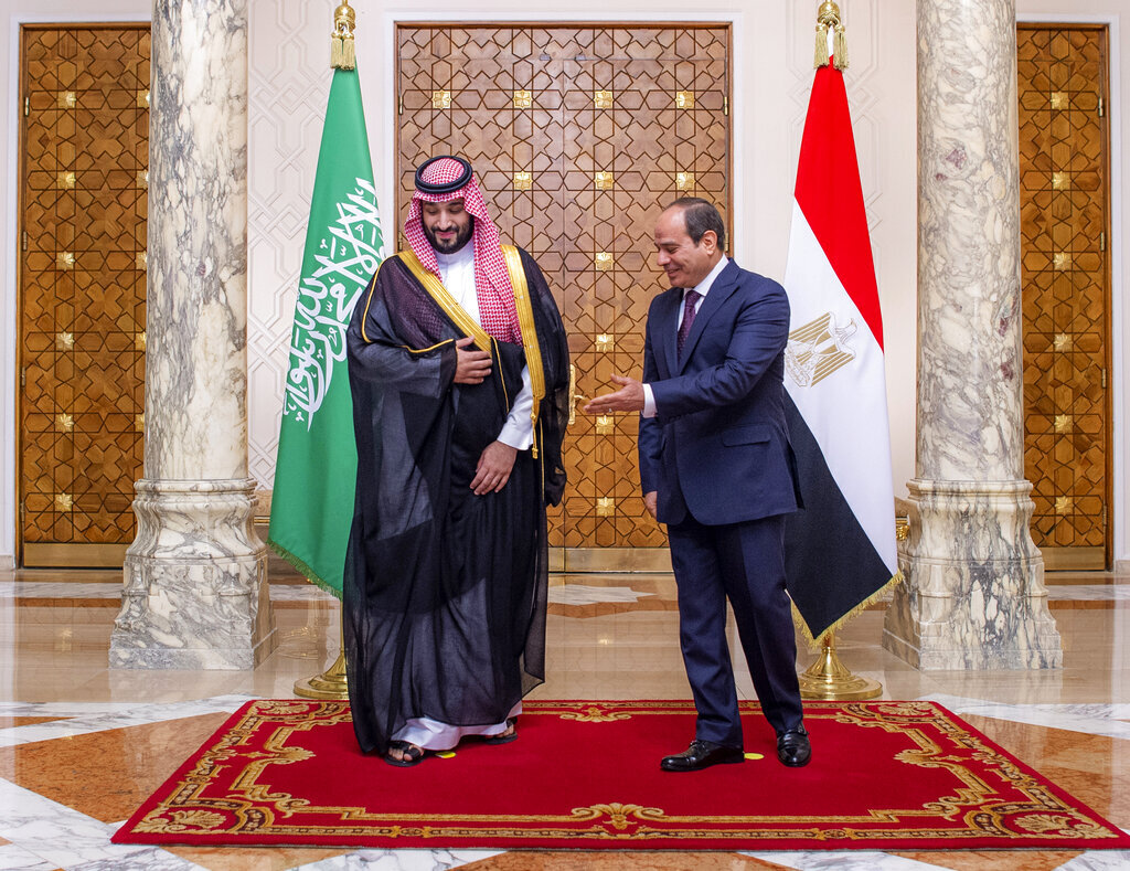 مصر والسعودية تصدران بيانا مشتركا في ختام زيارة بن سلمان إلى القاهرة
