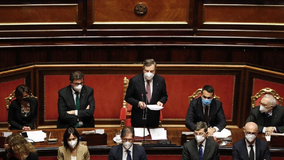 الشيوخ الإيطالي يلزم الحكومة بمبادئ محددة تجاه أوكرانيا