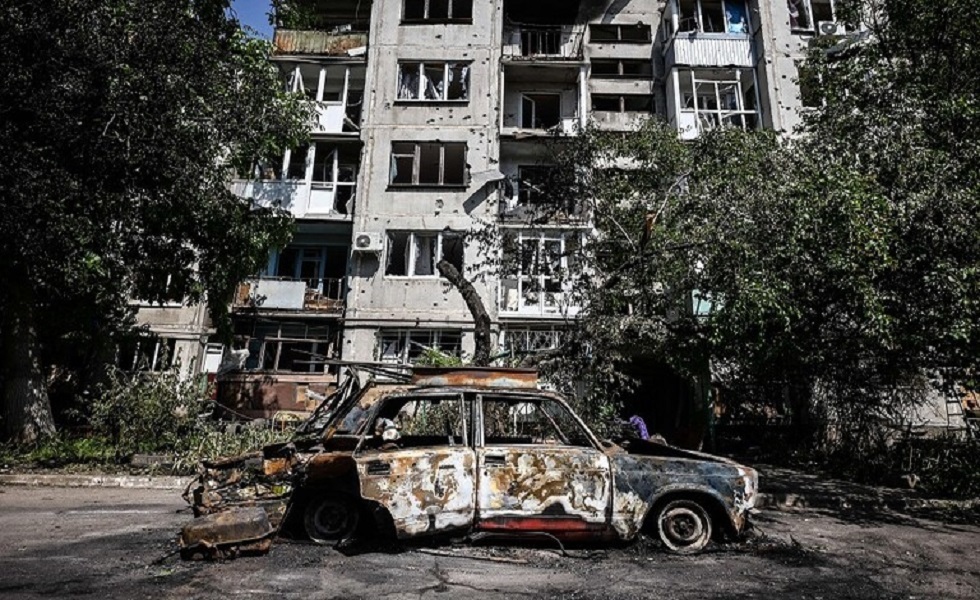 إصابة مركز البث التلفزيوني في مدينة دونيتسك جراء القصف الأوكراني