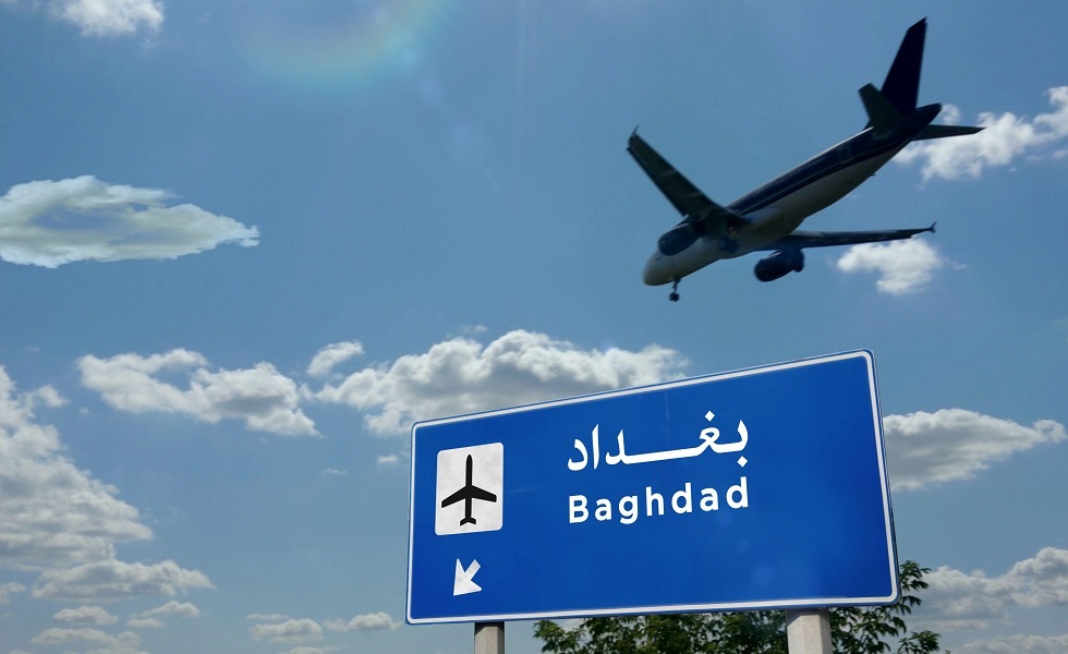 إيقاف مؤقت للرحلات الجوية في مطار بغداد الدولي بسبب العواصف الترابية