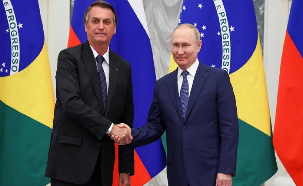 بوتين وبولسونارو عازمان على تعزيز الشراكة بين روسيا والبرازيل