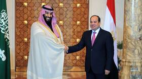 السيسي يستقبل بن سلمان بمطار القاهرة الدولي (فيديو)