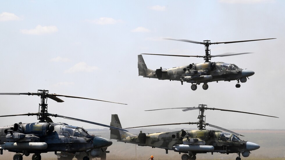 فيديو يوثق تنفيذ طائرات هليكوبتر روسية لمهام قتالية في أوكرانيا