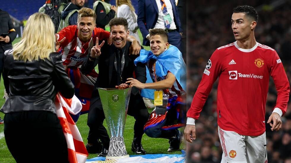 نجل دييغو سيميوني يثير الجدل حول مستقبل كريستيانو رونالدو