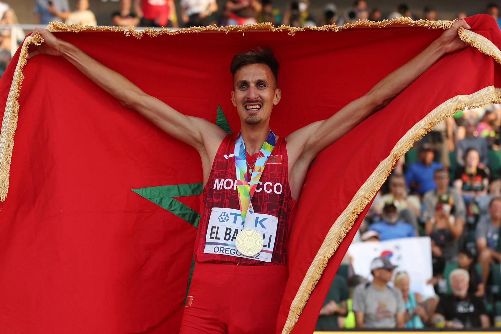 المغربي البقالي يضيف اللقب العالمي إلى الأولمبي وينهي السيطرة الكينية في بطولة العالم لألعاب القوى
