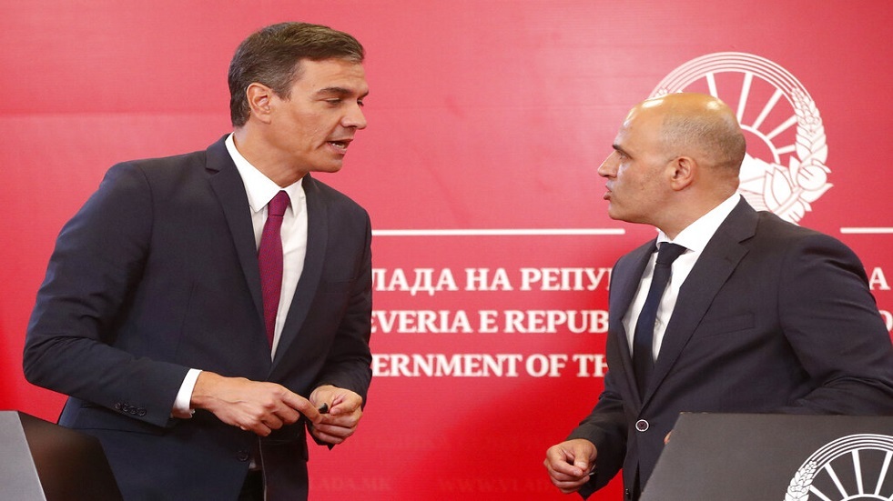 إسبانيا تعرب عن دعمها ترشح مقدونيا الشمالية للاتحاد الأوروبي
