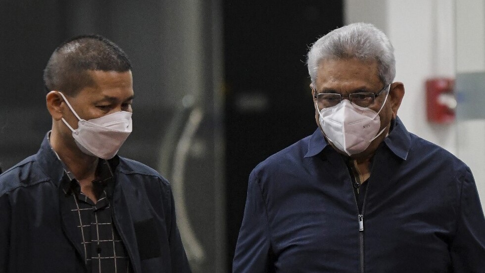 الرئيس السريلانكي السابق يصل إلى تايلاند