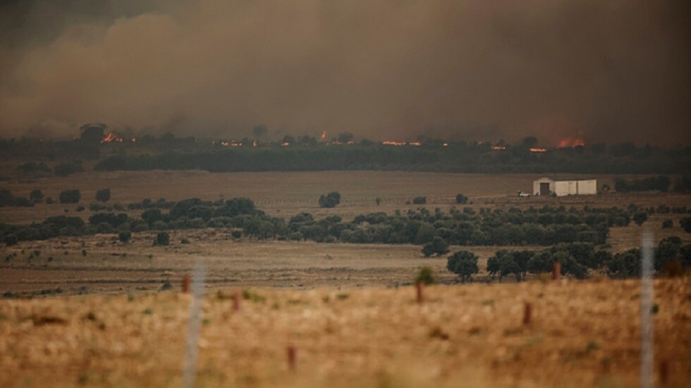 إسبانيا.. إصابة 10 أشخاص أثناء توقف قطار قرب حريق غابات