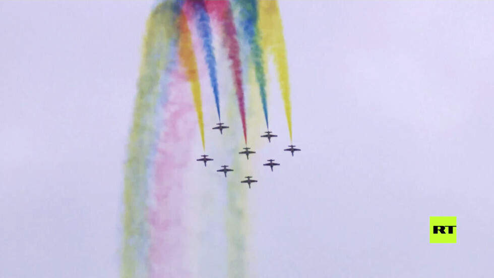 مشاهد مثيرة لتحليقات جوية خلال معرض تشانغتشون الصيني