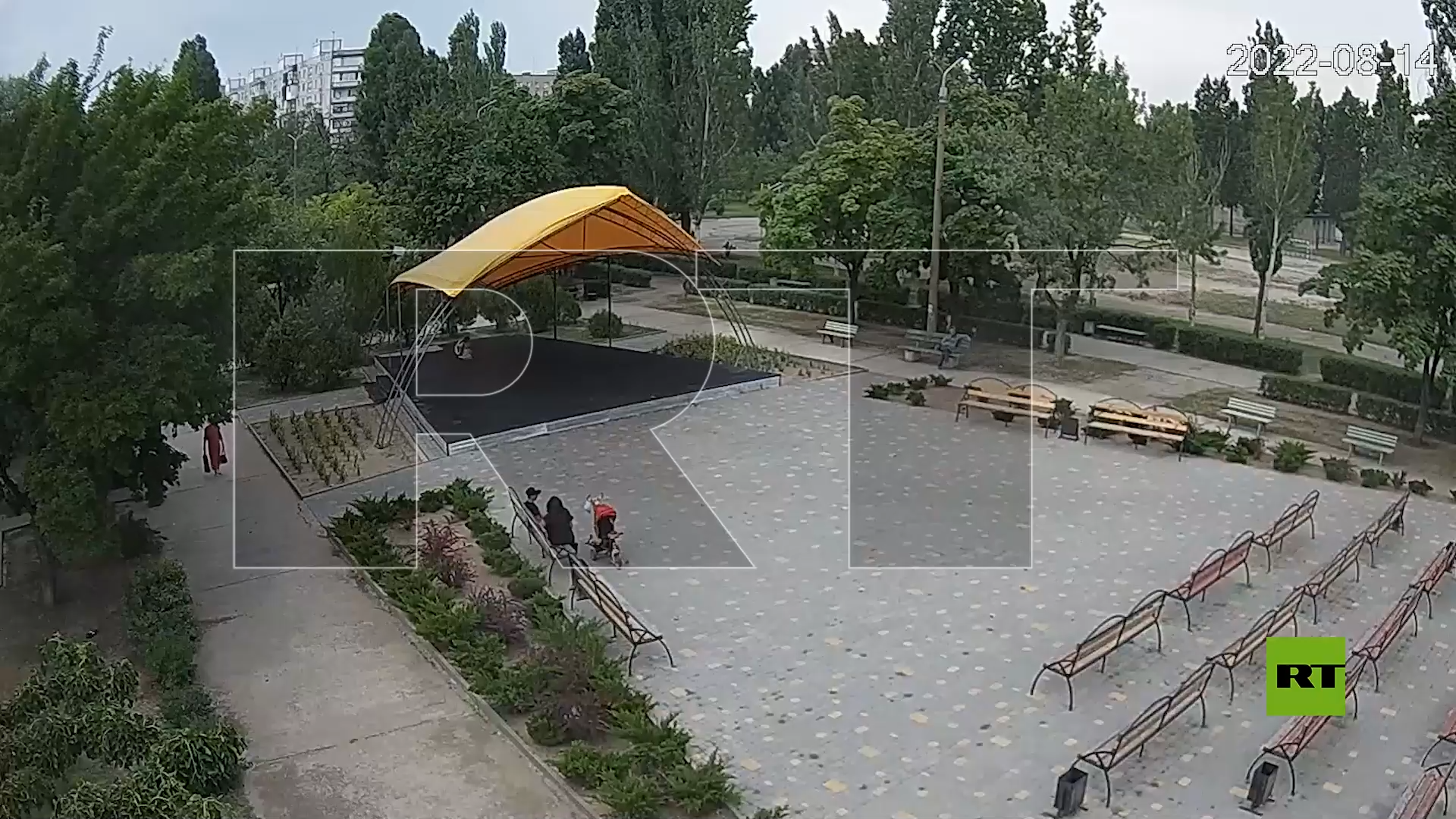 الكاميرا ترصد لحظة قصف أوكراني قرب محطة للطاقة النووية