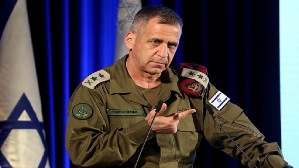 رئيس الأركان الإسرائيلي يكشف عن استهداف 