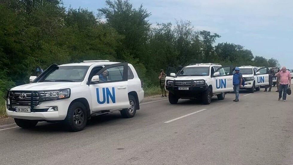 رئيس الوكالة الدولية للطاقة الذرية يغادر محطة زابوروجيه رفقة جزء من الوفد المرافق