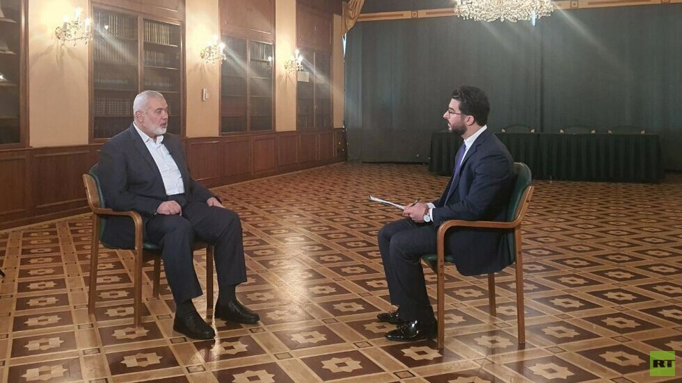 اسماعيل هنية لـRT: هناك جهات غربية حاولت ثني حماس عن القدوم لموسكو